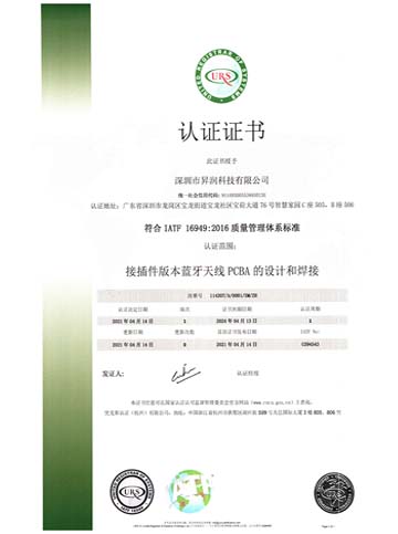 quality management system certification
